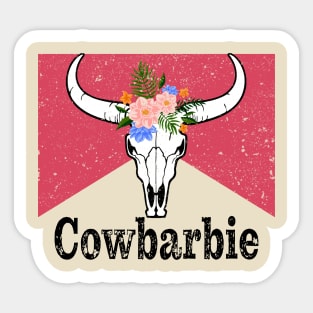 Cowbarbie Sticker